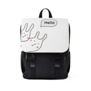 Unisex Casual Shoulder Backpack - Hello