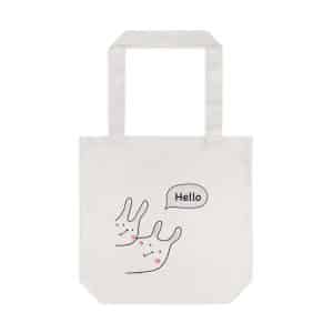 Cotton Tote Bag - Hello